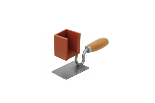 3d render illustrating construction hod and trowel tool - Powered by Adobe
