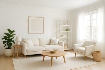 Fototapeta premium modern living room with sofa