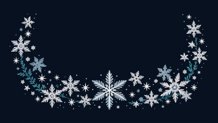 snowflakes and stars border , snowflakes and stars border vector