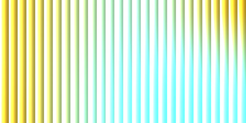 Abstract vertical stripes of yellow and turquoise light