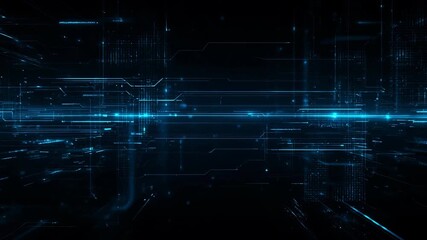 Futuristic digital data flow background with high-speed cyber network connections and neon lines - Powered by Adobe