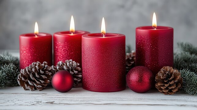 The last Sunday of Advent, symbolizing the final stage of waiting. The fourth candle symbolizes the final coming of the Savior with all the angels.