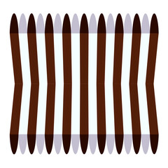 Abstract black and white zebra skin vector illustration with a colorful crayon and pencil drawing row