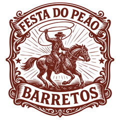 Festa do Pe&atilde;o de Boiadeiro de Barretos ilustra&ccedil;&atilde;o