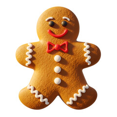 gingerbread man isolated on white background