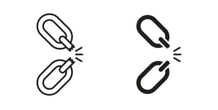 Weakness icon flat vector illustration. Black Thin Line Icon Emblem Concept