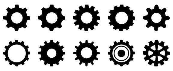 Cogwheel machine gear icon