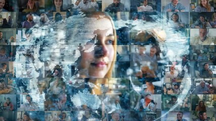 Innovative connections among diverse people in a collaborative workspace fostering creativity and teamwork - Powered by Adobe