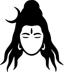 Unique Lord Shiva Black Vector Silhouettes