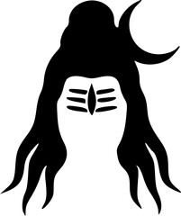 Unique Lord Shiva Black Vector Silhouettes
