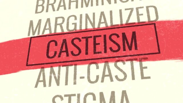 Casteism 3D Scrolling Title Animation