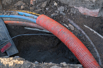 Underground Utility Cables and Conduit in Excavated Trench