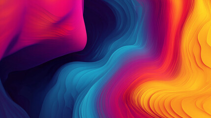 Vibrant abstract colorful flowing wave pattern.