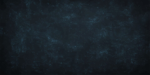 Dark blue grunge wall texture background with smoky clouds and blank design space