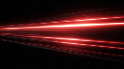 Abstract red background loop with glowing light wave lines pattern and bright motion energy design illustration