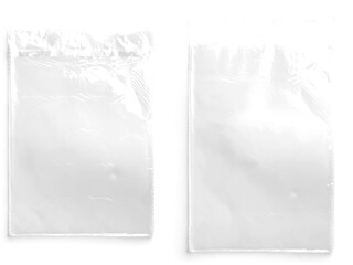 Transparent Open Plastic White Bags Set