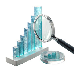 Data Analysis and Business Growth Magnified: 3D Bar Chart Visualizing Performance and Strategy