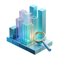 Data Analysis and Business Growth Magnified: 3D Bar Chart Visualizing Performance and Strategy