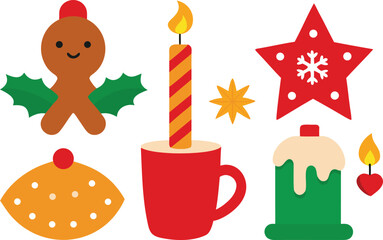 christmas and new year icons