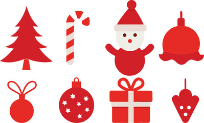 christmas icons set