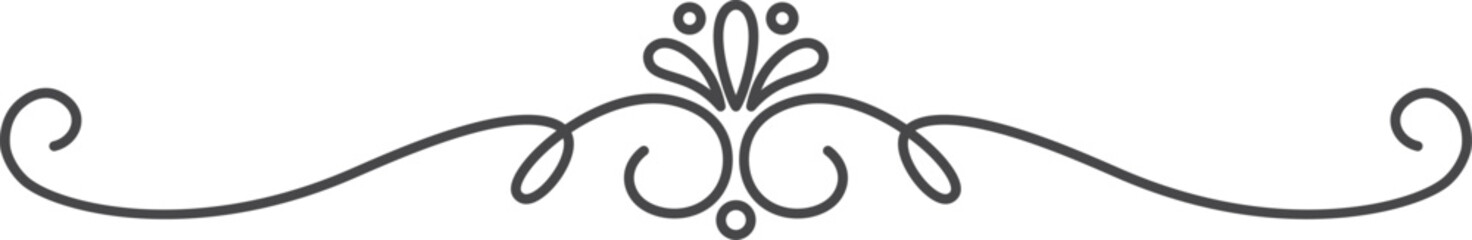 A black and white image of a flowery border