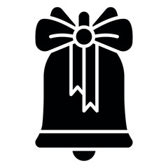 Christmas Bell Icon Template – Festive Holiday Vector