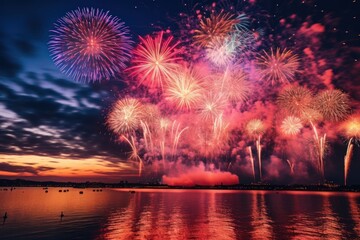 Firework fireworks outdoors nature.