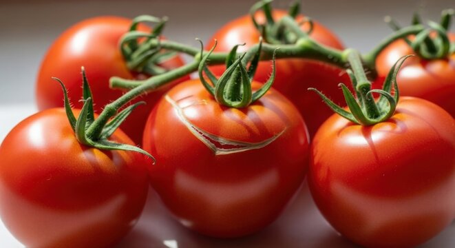 Fresh vine tomatoes on the vine ripe red tomatoes healthy eating tomato recipes tomato sauce ingredients 100 - Powered by Adobe