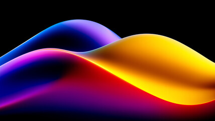 Abstract wave-like structure representing conceptual fluidity and artistic interpretation through modern creative design.
