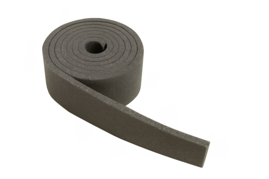 Gray foam sealing insulation strip roll