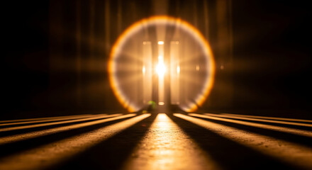 light trails on the tunnel