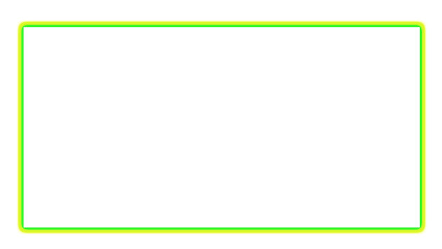 Blank rectangle with green neon glow border frame vector design graphic element art on transparent background for picture, video frame, banner, web, poster, marketing promotion. copy space for text