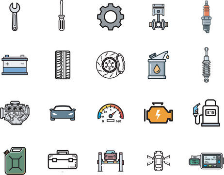 Vector icon of a wrench, ideal for automotive, mechanic, repair, and engineering designs.

