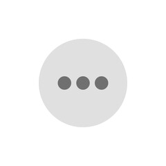User interface 'more options' ellipsis icon in a light gray circle for digital design elements and web applications.