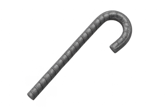 Rebar candy cane shaping construction industry - Powered by Adobe