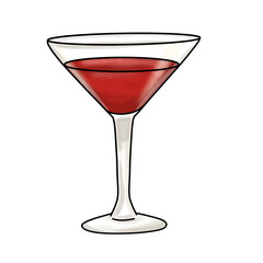 Cocktail Glass PNG – Party Martini Icon