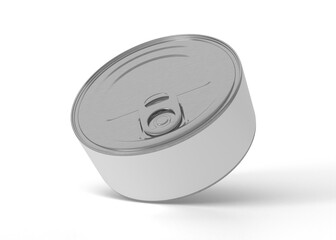 Short Tuna Can Mockup for Clean Packaging