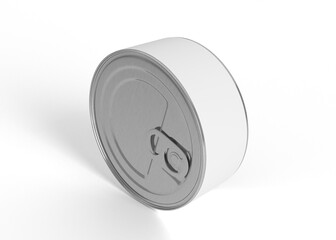 Pull Ring Short Tuna Can Mockup