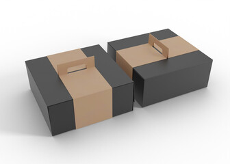 Cardboard Sleeve Box Holder Mockup for Branding