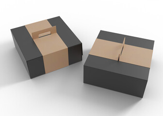 Cardboard Sleeve Box Holder Mockup
