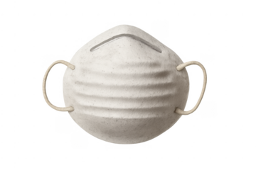 N95 respirator face mask protecting against dust and viruses