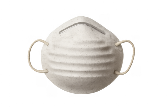 N95 respirator face mask protecting against dust and viruses