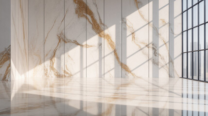 Curtain softly draped by a window in a bright room