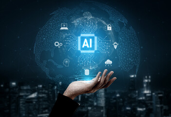 Global AI artificial intelligence transforms AI technology worldwide. Global artificial intelligence connects data, drives AI automation, and artificial intelligence empowers AI innovation. Vouch
