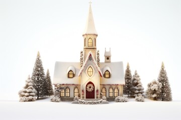 Christmas church architecture building steeple.