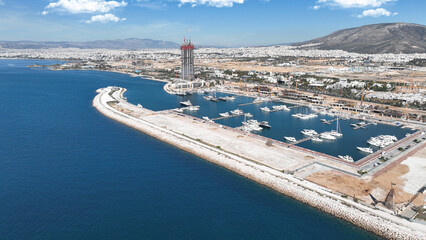 Aerial drone photo of iconic project in development called 