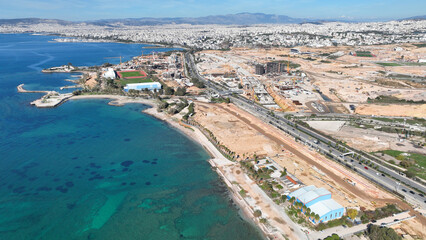 Fototapeta premium Aerial drone photo of iconic project in development called 