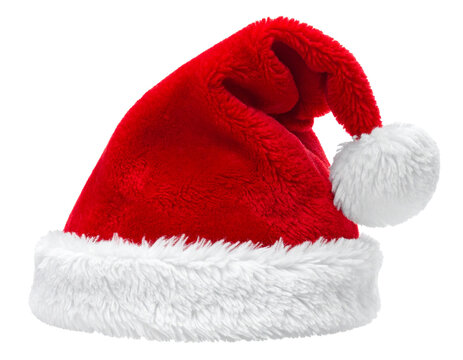 Weihnachtsm&uuml;tzr, isoliert auf wei&szlig;en Hintergrund, Freisteller, Transparent	