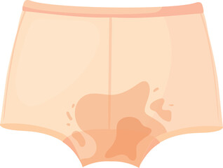 Dirty underwear. Used unwashed underpants cartoon icon