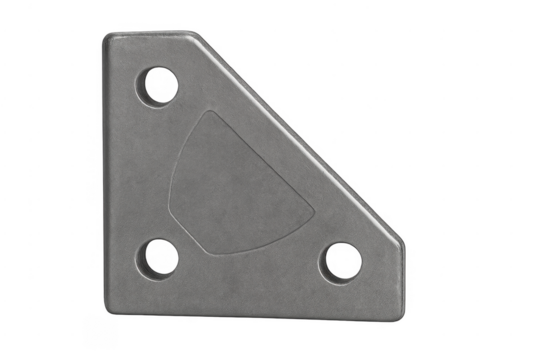 Metal angle bracket part for connecting industrial hardware